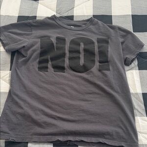 Nununu Charcoal T-Shirt with Bold Graphic